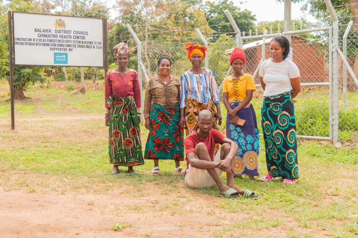  Members of Tiyanjane Water Committee at Chimatiro Health Centre in Balaka southern Malawi are dedicated in taking care of the water system