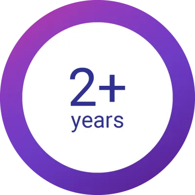 2+ years