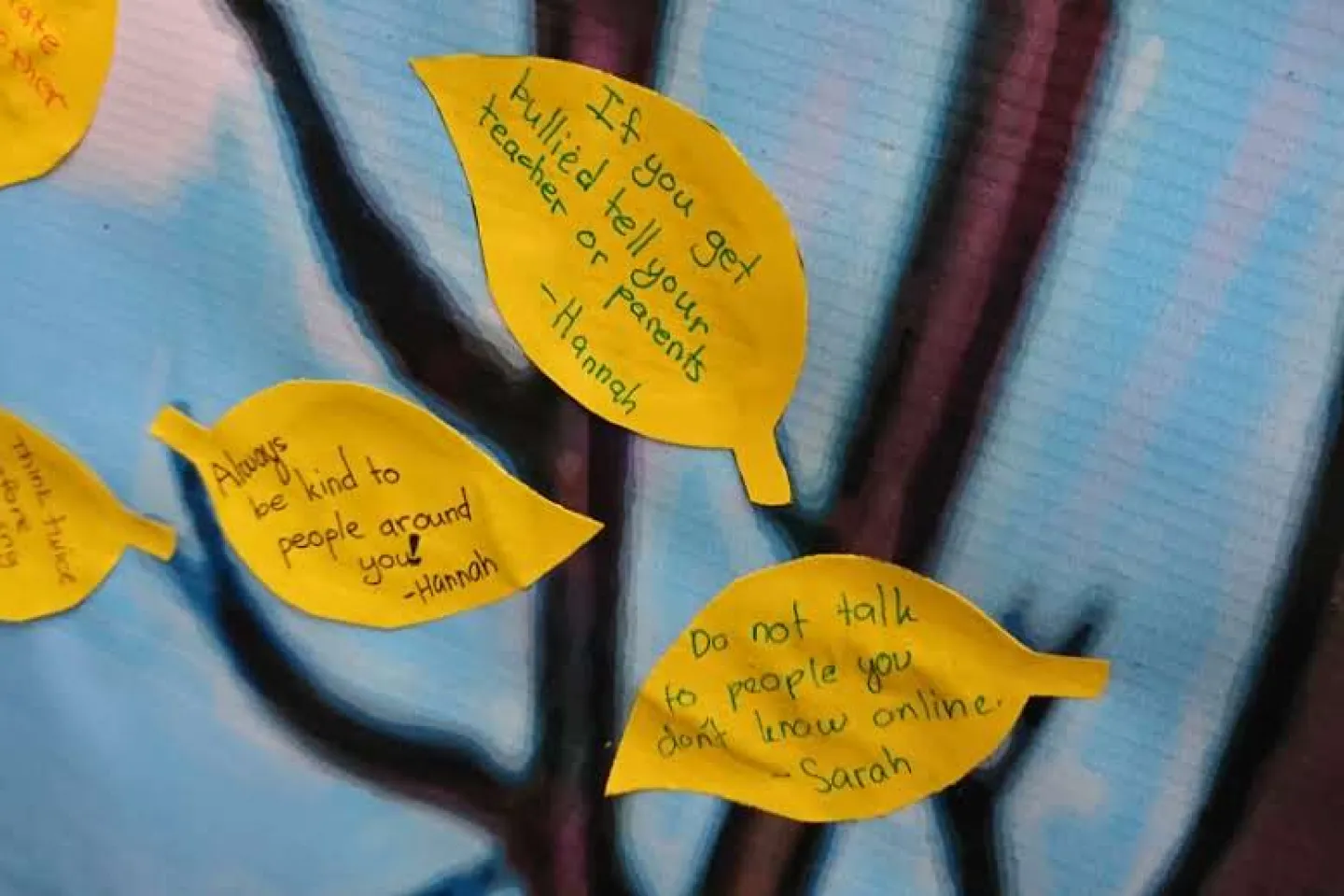 Post its with kind messages