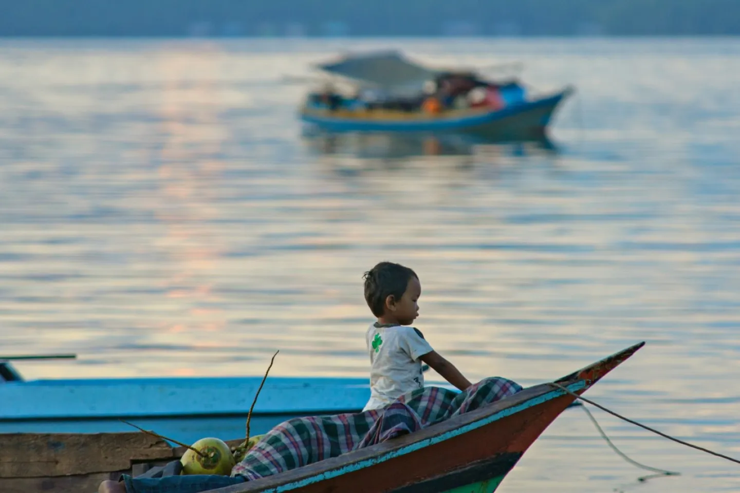Child in boat