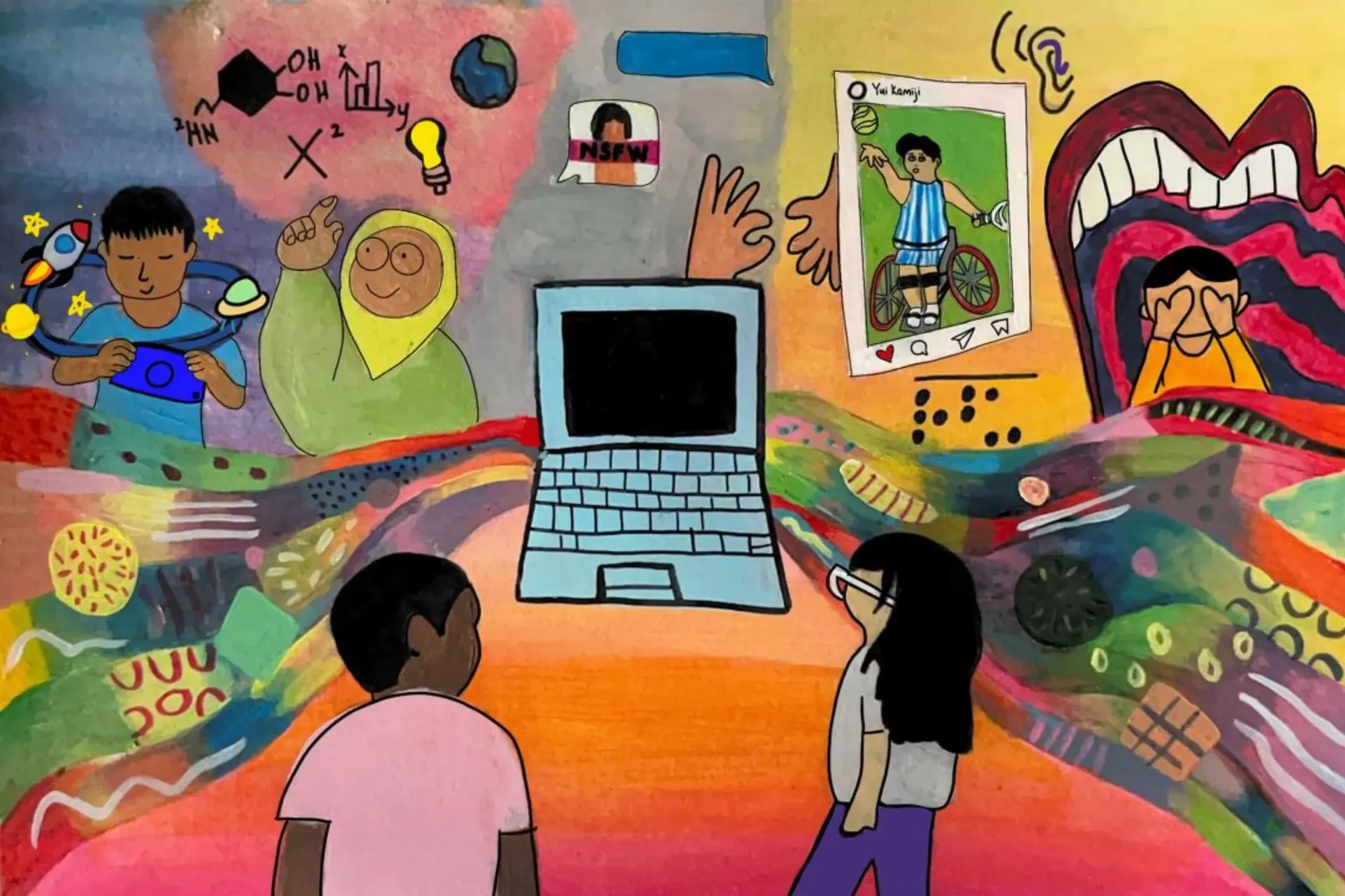 Illustration by Lina Bai Parameswer Rao for the Report.