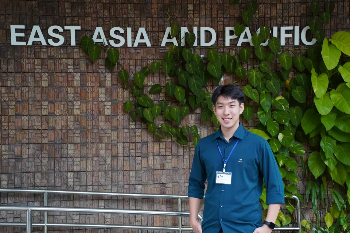 Smiling youth advocate in Bangkok