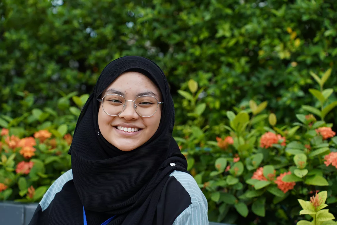 Smiling youth advocate