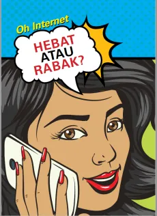 graphic drawing of teen girl on the phone