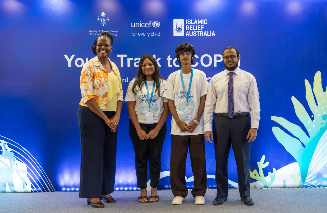 The two participants selected to join the Maldives' COP31 delegation 