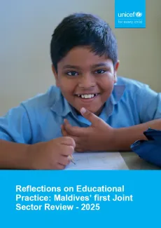 Cover Page of the Maldives' First Joint Sector Education Review 2025