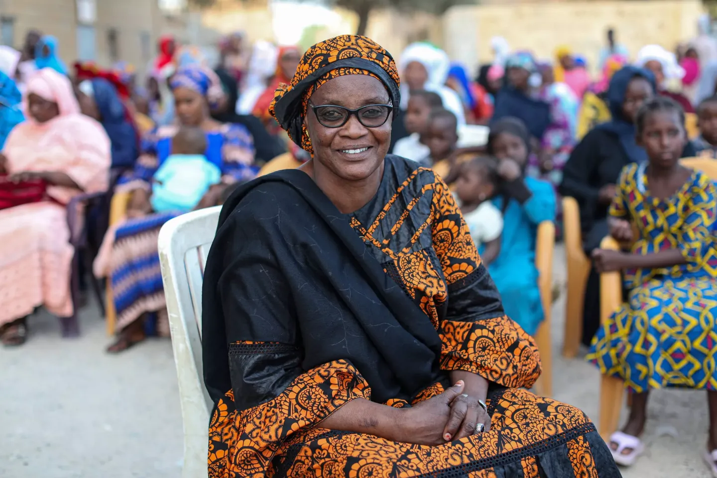 Mme Aminata Garba, Cheffe du Service Local de la Promotion de la Femme, de l&rsquo;Enfant et de la Famille du cercle de Tombouctou durant le theatre forum