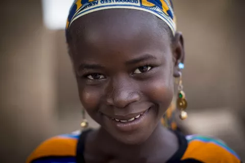 Fatoumata Coulibaly, 12, an out-of-school child who attended a bridge school (SSAP), is now in the 4th grade class at the Nianabougou basic school. Thanks to the support of UNICEF and NORAD, Fatoumata and many out-of-school children like her have now found their way back to school. "I dream of studying to be a doctor, to help my community and my parents in the village. »Nianabougou village, Koutiala circle, Sikasso region, southern Mali