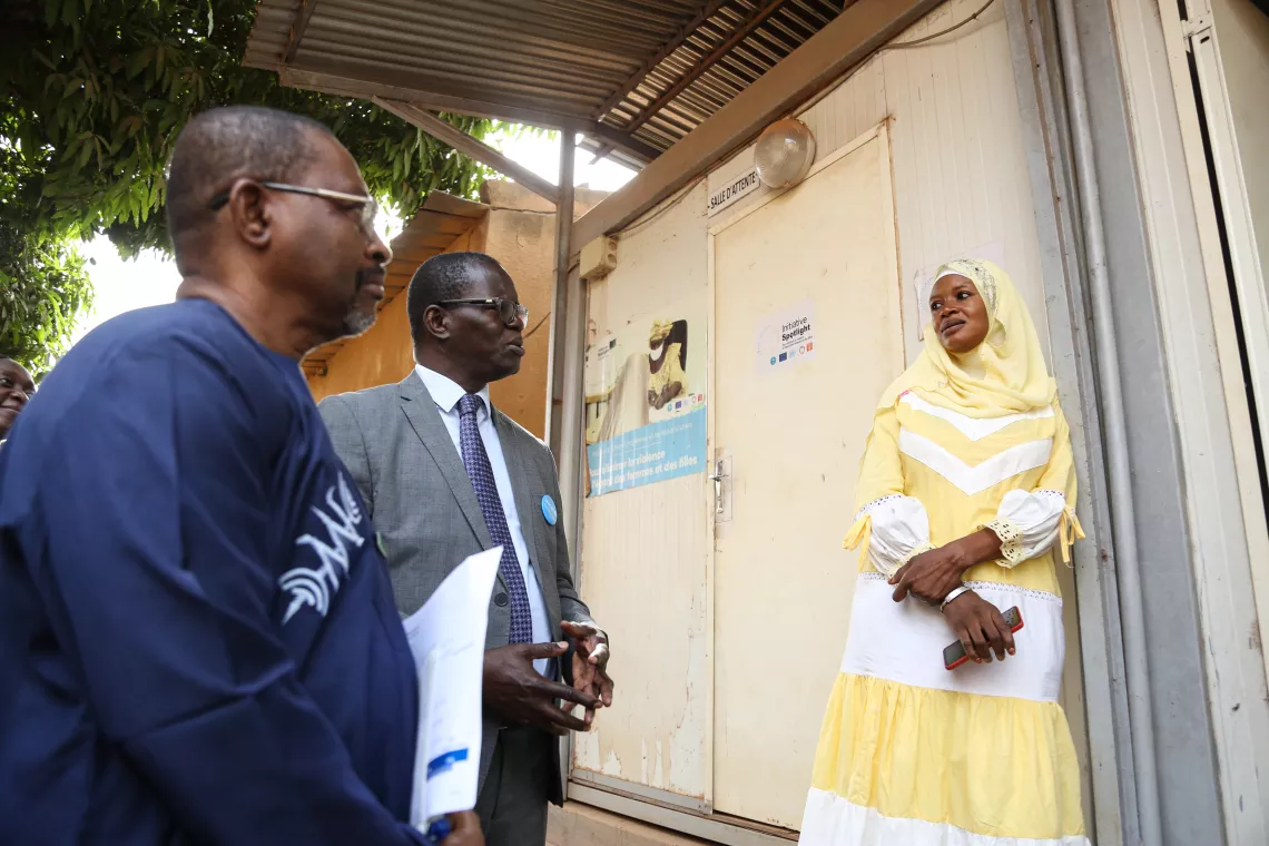 Mabintou est employ&eacute;e au seul one stop center de la r&eacute;gion qui se consacre &agrave; l'assistance des victimes de Violences bas&eacute;es sur le genre (VBG). 