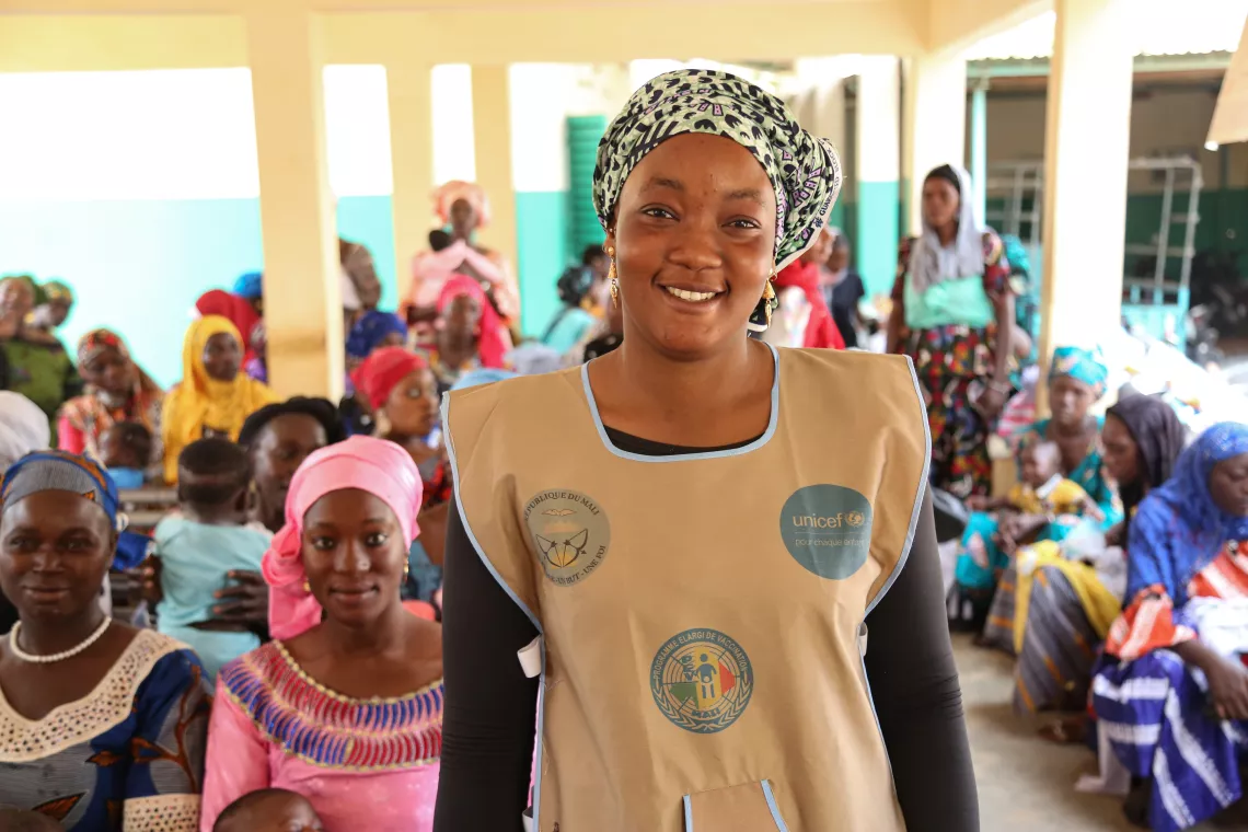 Saou, membre d&eacute;vou&eacute;e du Comit&eacute; des Femmes Urbaines, consacre ses journ&eacute;es &agrave; une cause qui lui tient &agrave; c&oelig;ur : la qu&ecirc;te incessante des enfants z&eacute;ro-dose dans la ville de Sikasso.