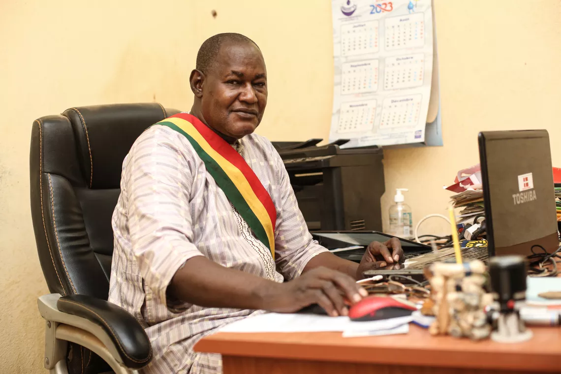 Portrait de Cheickna Sissoko Maire de Bafoulab&eacute; et membre du R&eacute;seau Communautaire.