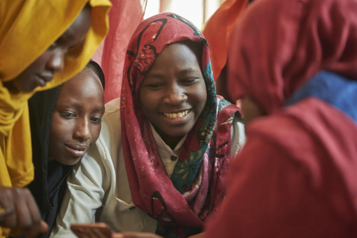 A group of adolescent girls