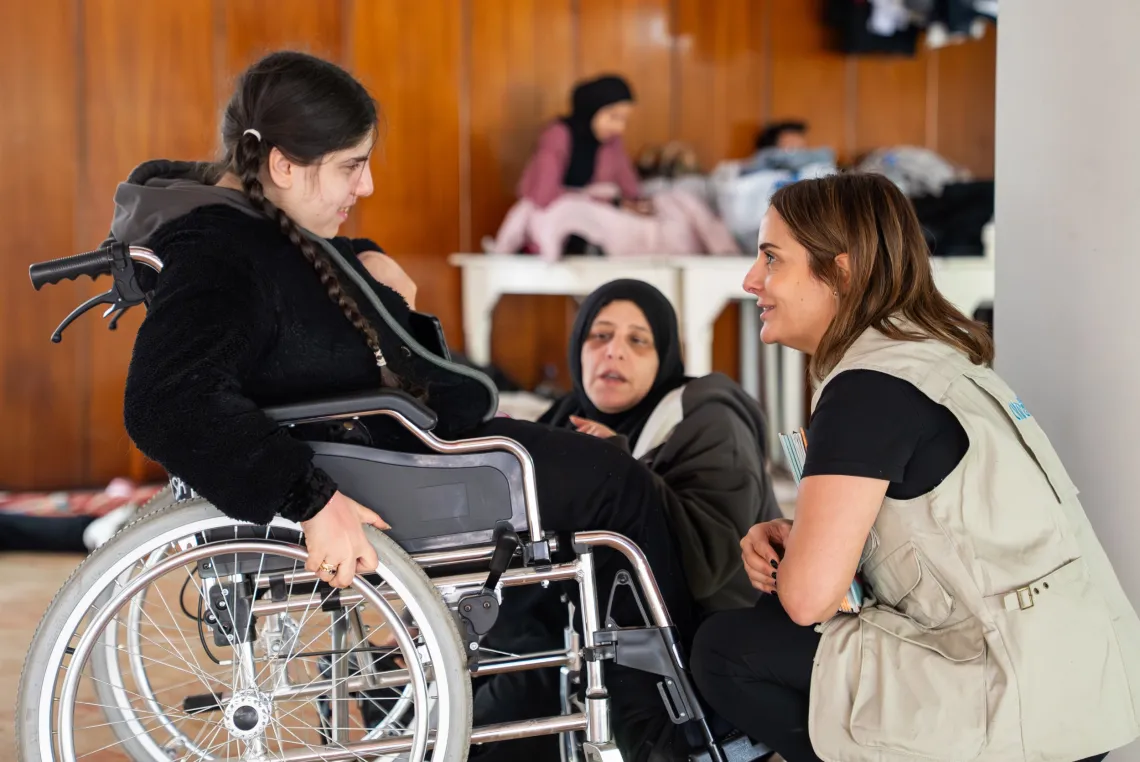 On 3 March 2026, at a public school in Mount Lebanon, UNICEF team is on the ground providing emergency supplies including mattresses, blankets, water, hygiene, baby and dignity kits. The escalation in hostilities pushed many families to leave their homes from different villages in the south of Lebanon and southern suburbs of Beirut seeking shelters in the public schools.