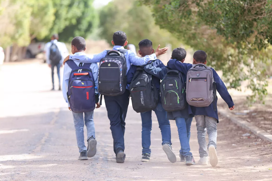 Students of Taqrouteen School head home, their minds enriched from a day's learning, carrying with them the promise of a brighter tomorrow. 