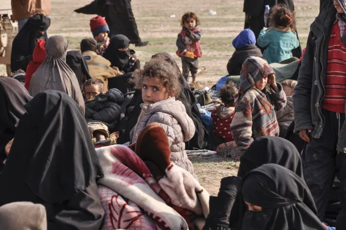 Children in a camp