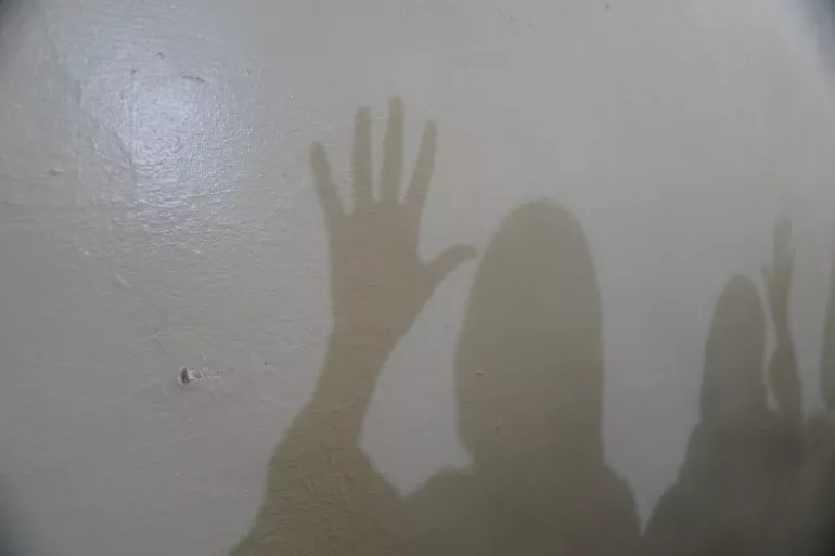  On 2 December 2024 in Sudan, an abstract visual of frontline workers at a women-led organization working on gender-based violence and child protection. 
