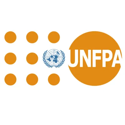 Logo de UNFPA Fondo de Poblaci&oacute;n de las Naciones Unidas, aliado de la campa&ntilde;a Cero Tolerancia y Tarjeta Azul contra la explotaci&oacute;n sexual infantil en M&eacute;xico