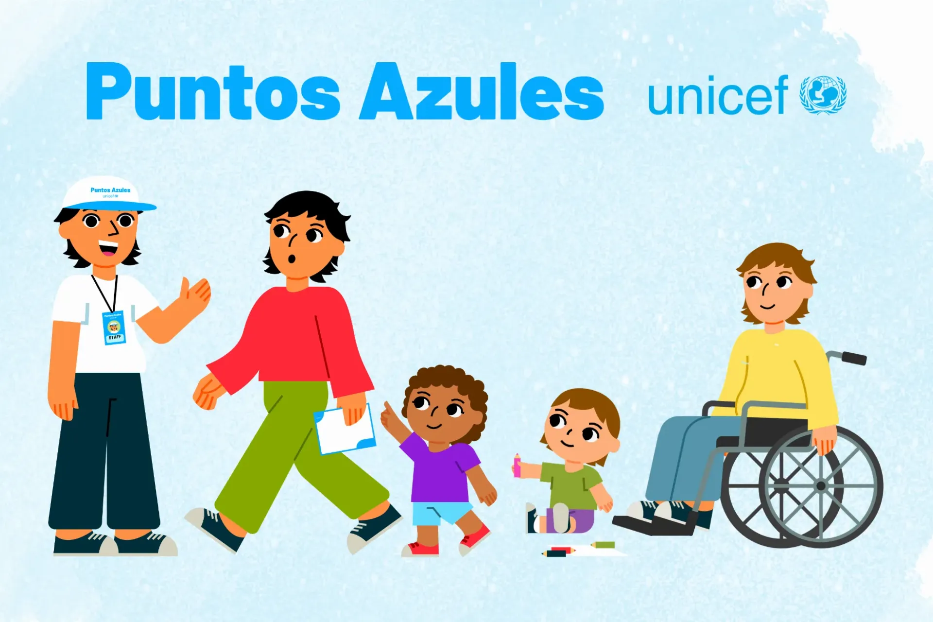 ilustracion de personas en los espacios seguros para ni&ntilde;ez durante eventos deportivos masivos
