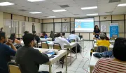 Teachers receiving training on the blended learning methodology as part of the Akelius Language Learning Programme implemented in Mexico.