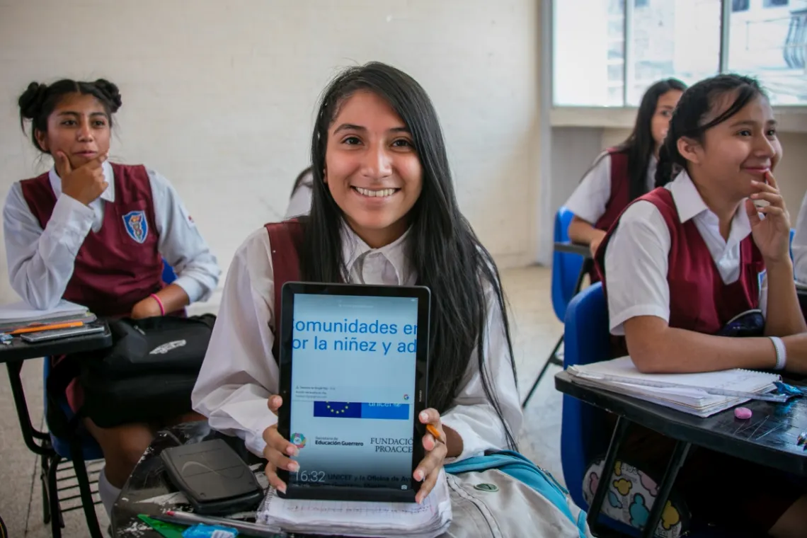 UNICEF Y ECHO suman esfuerzos por la educaci&oacute;n en Guerrero a trav&eacute;s de nuevas tecnolog&iacute;as