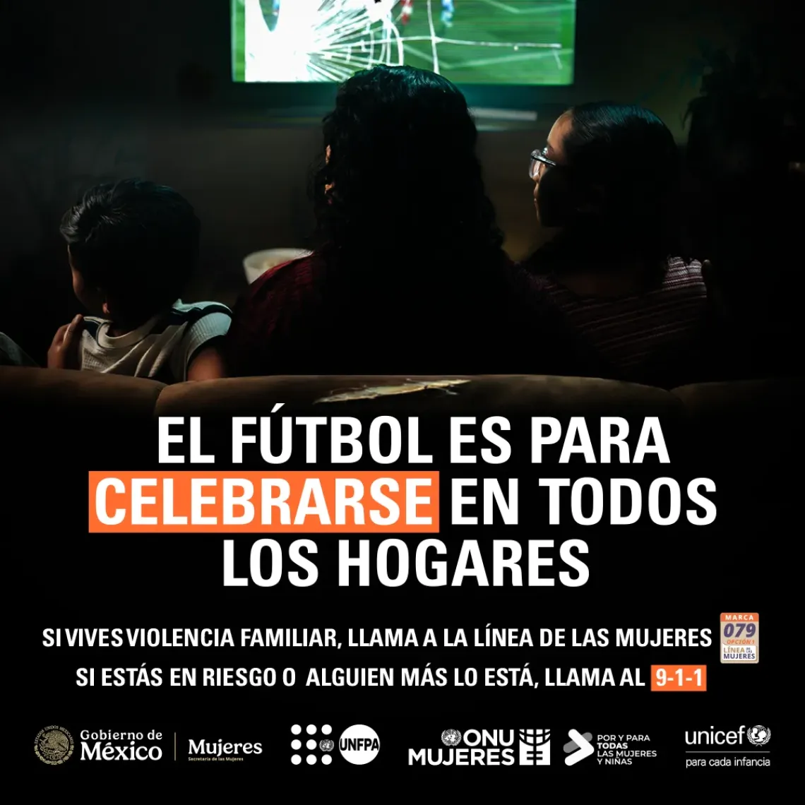 En equipo contra la violencia familiar durante el Mundial