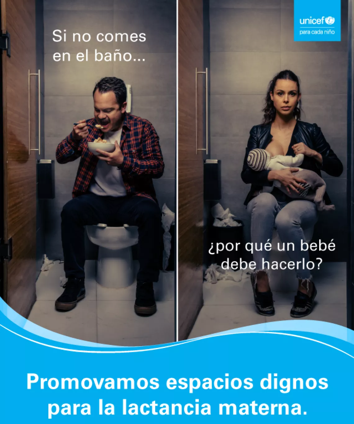 Si t&uacute; no comes en el ba&ntilde;o, &iquest;por qu&eacute; los beb&eacute;s deben hacerlo?