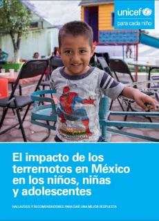 Impacto de los terremotos en M&eacute;xico en los ni&ntilde;os, ni&ntilde;as y adolescentes