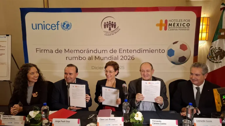 Rumbo al Mundial: UNICEF, ANCH y el Consejo Ciudadano se unen para proteger a la ni&ntilde;ez mexicana frente a la explotaci&oacute;n sexual y la violencia