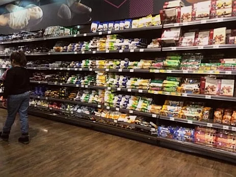 Supermercado en Santiago de Chile, 2016