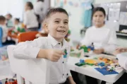 Through play, Eva and Misha from Ukraine are reimagining their childhood in Moldova
