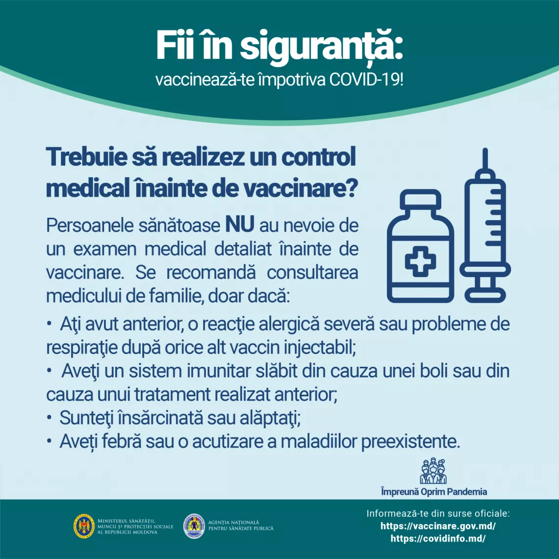 Sfaturi vaccinare