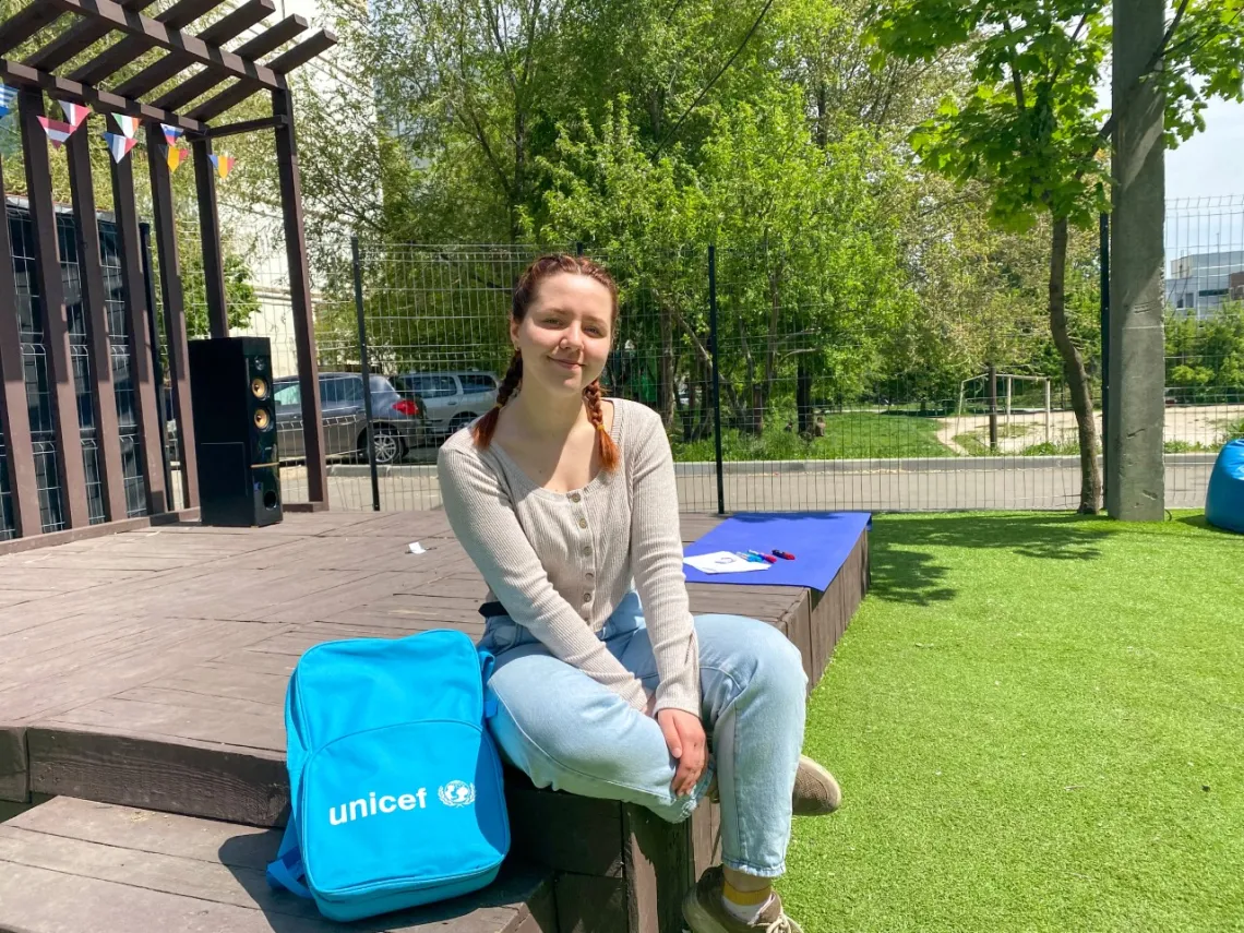 Arina, o t&acirc;nără din Odesa, Ucraina, participantă a proiectului social UPSHIFT 