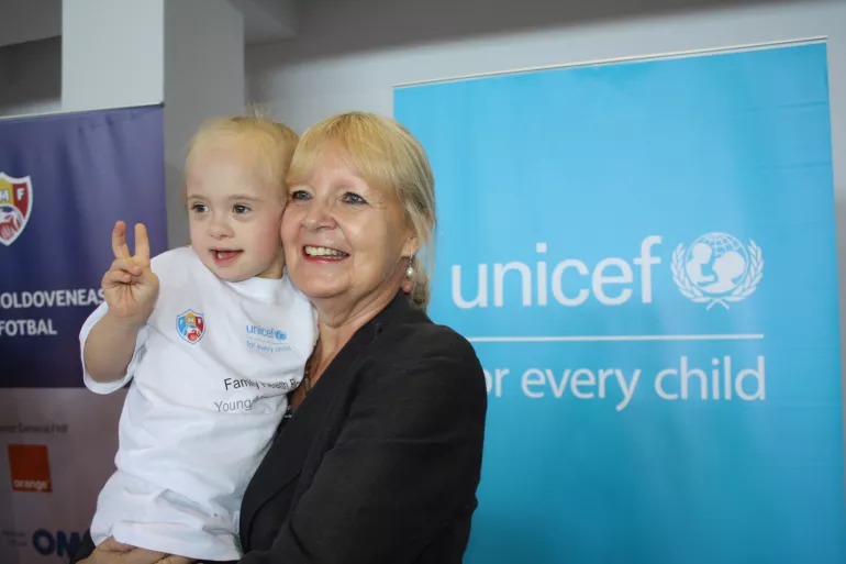 Child with Desiree Jongsma