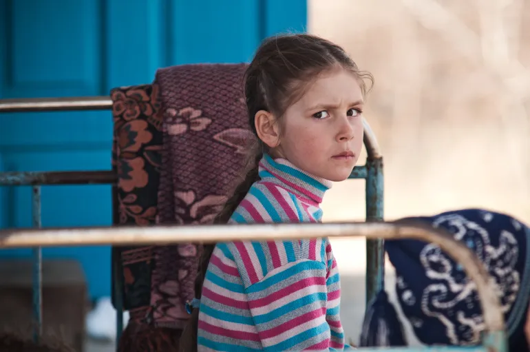A rural girl, Moldova
