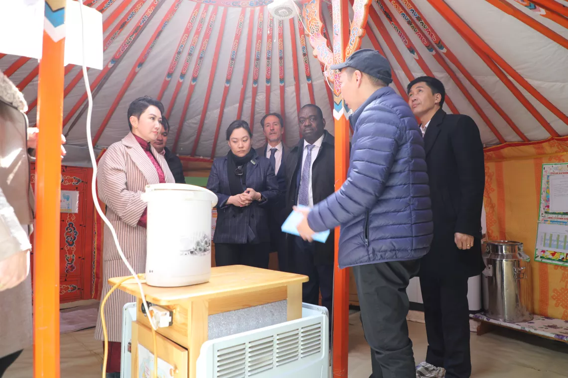 Visit to ger kindergarten equipped with CHIP package. 