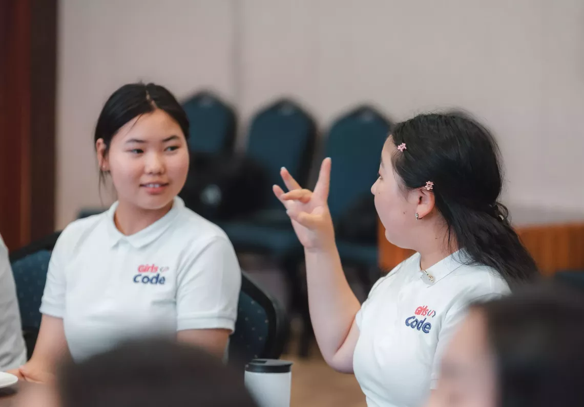 UNICEF supported Girls Code programme