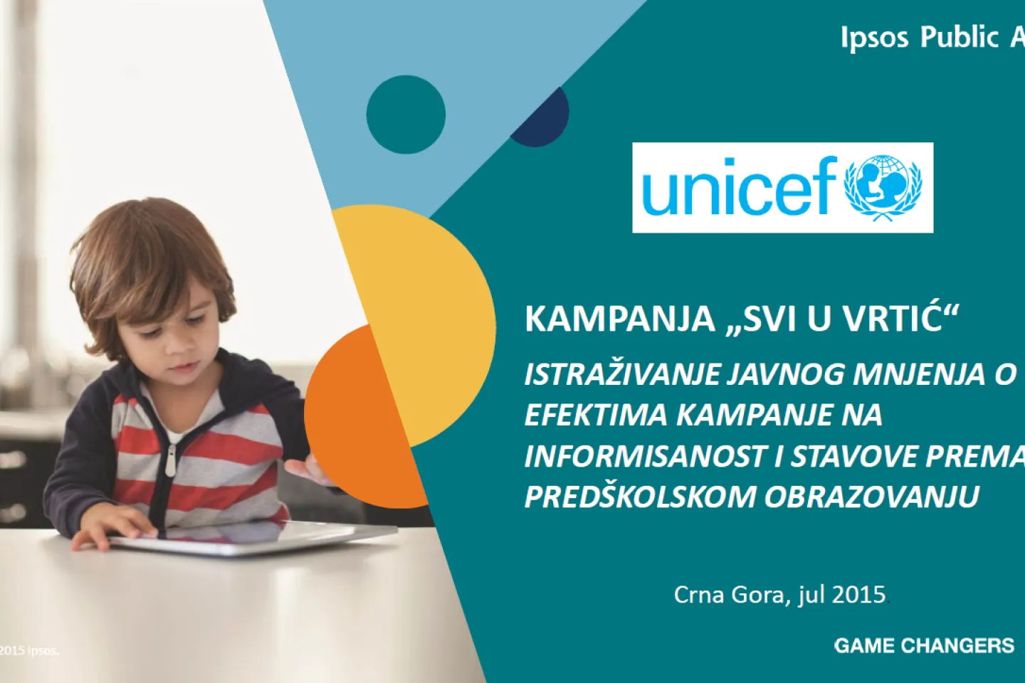 Istraživanje za Svi u vrtić kampanju 2015 naslovnica