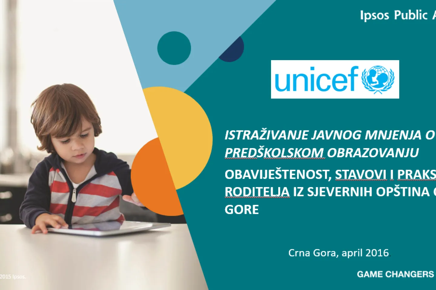 Istraživanje o znanju, stavovima i pona&scaron;anju roditelja djece od 3 do 6 godina 