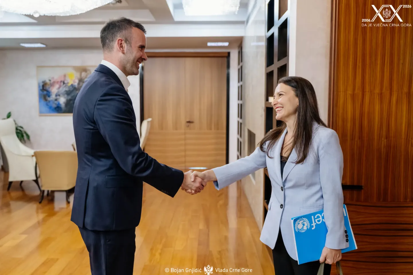Prime minister and UNICEF regional director