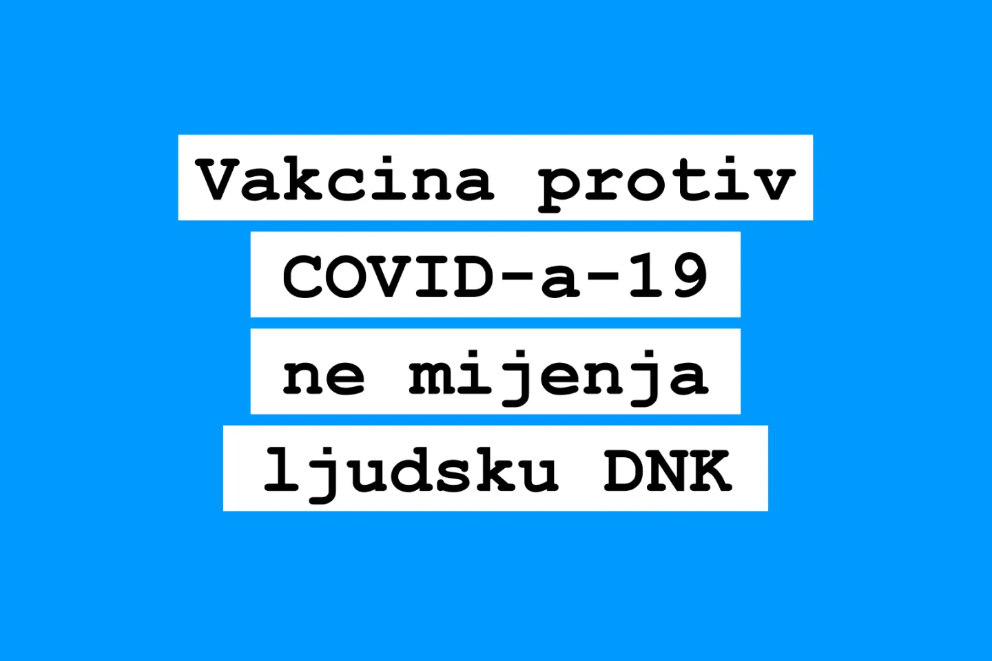 Vizual za blog o vakcinama i DNK