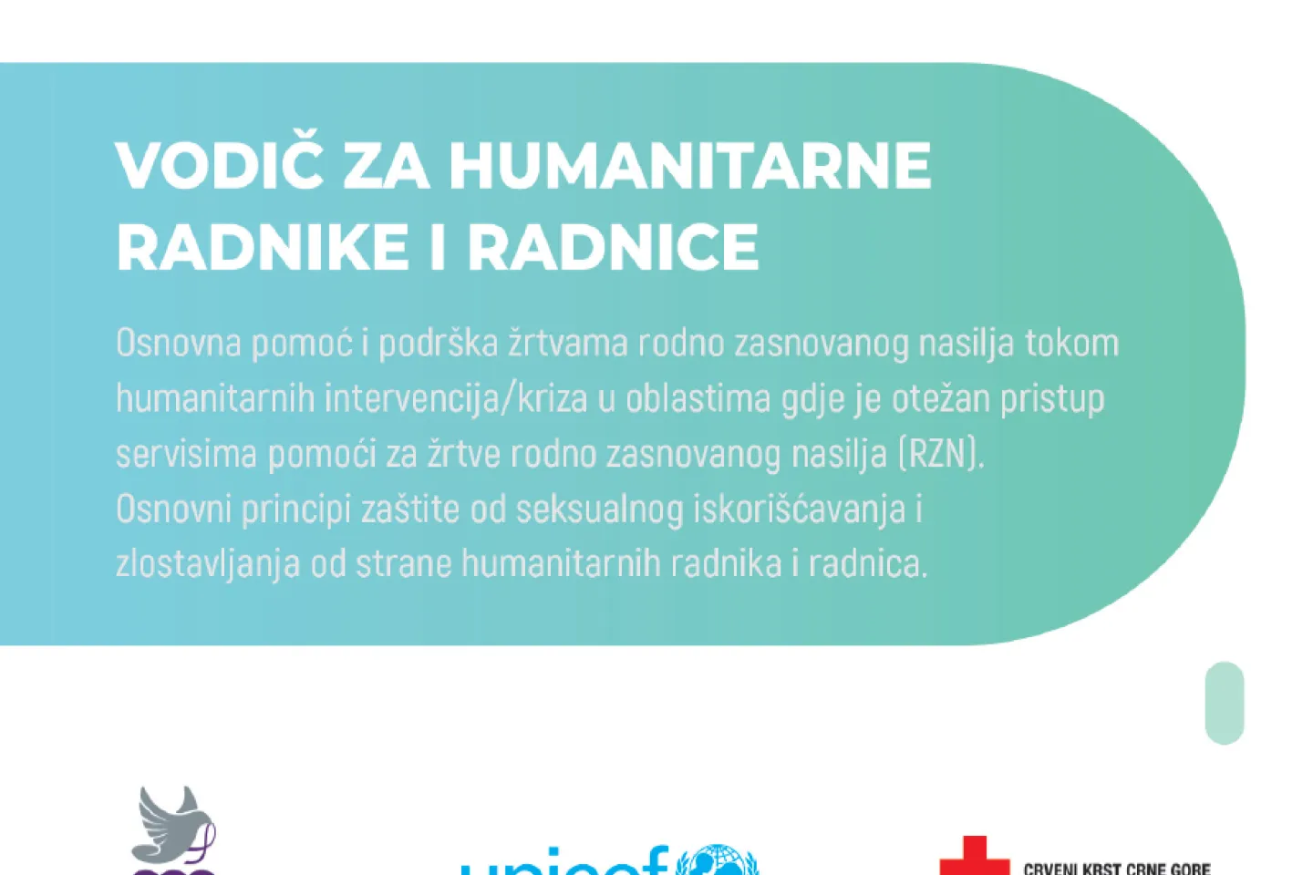Vodič za humanitarne radnike i radnice naslovnica