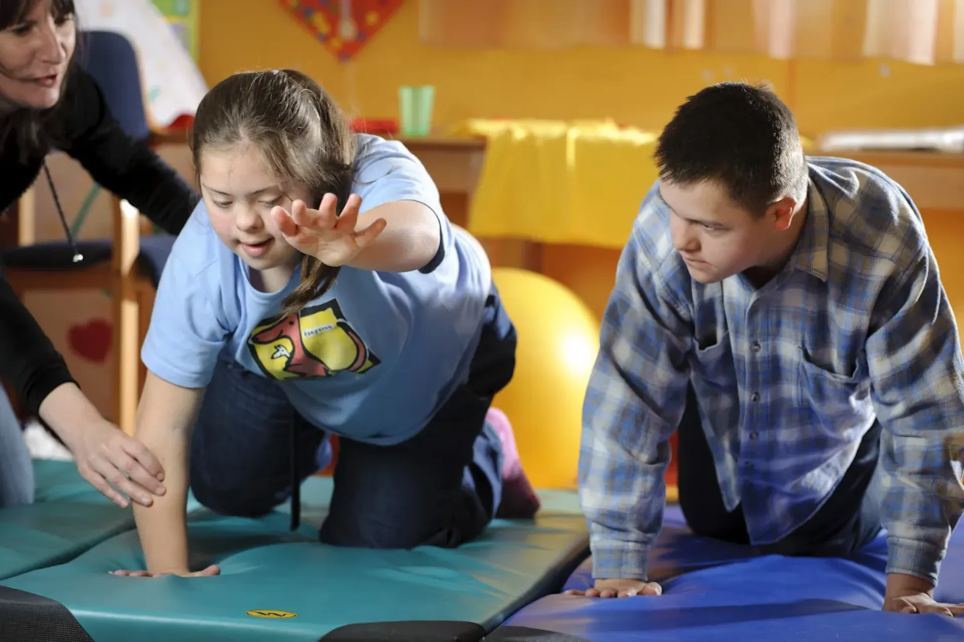 Children playing sports