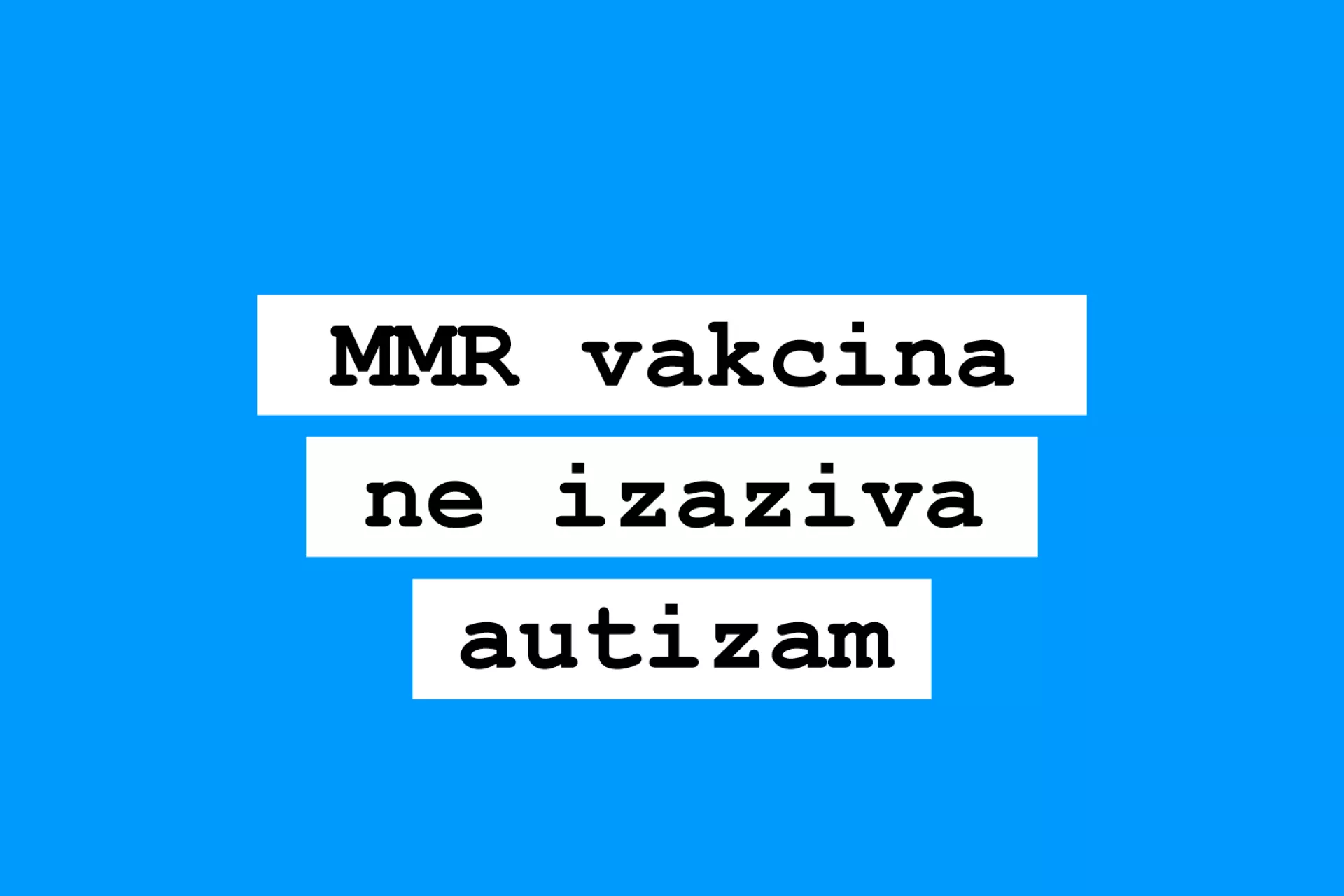 Vizual za blog o MMR vakcini i autizmu