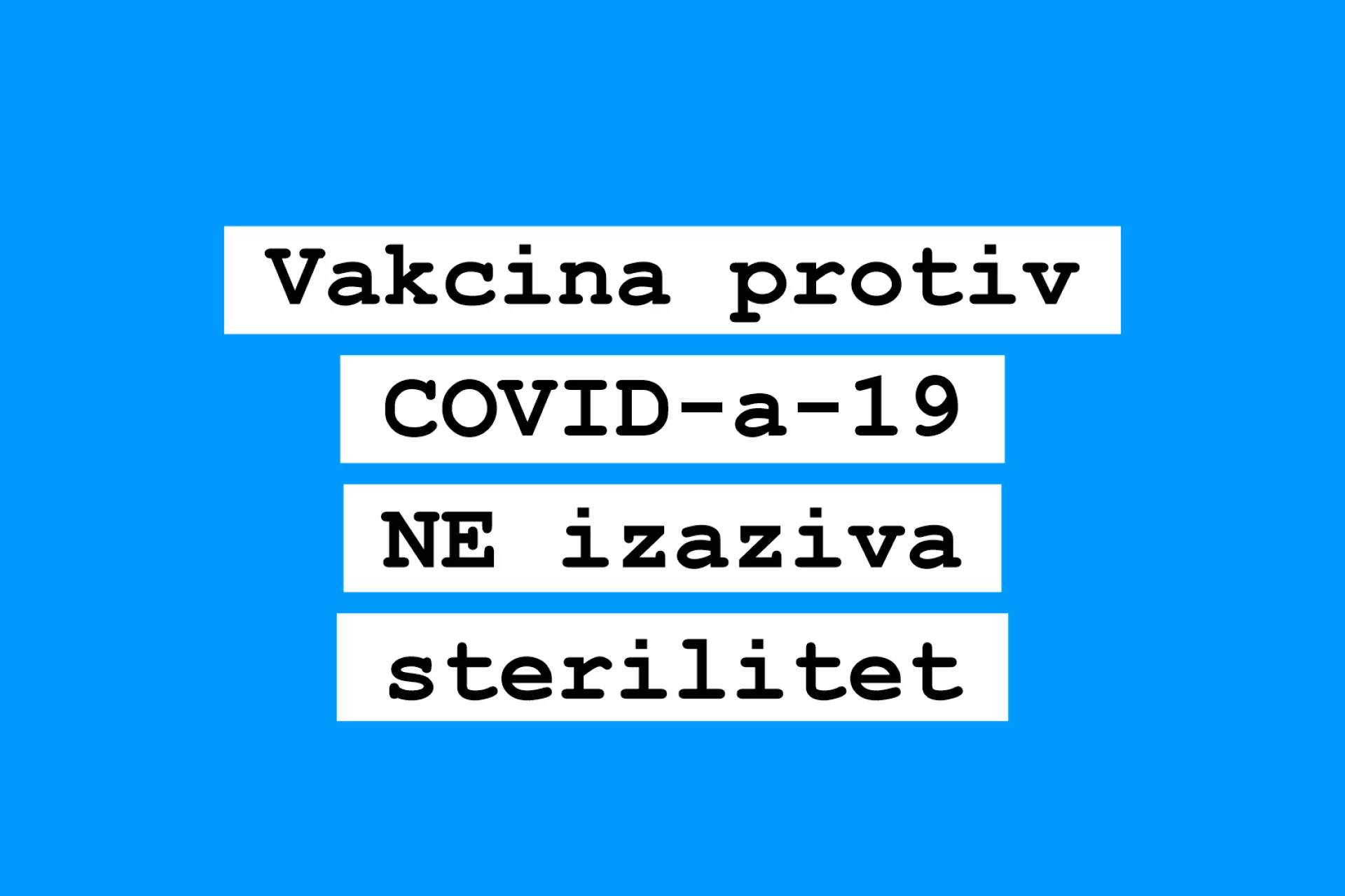 Vizual za blog o vakcini i sterilitetu