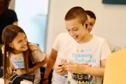 Tinkering with Tech event with children