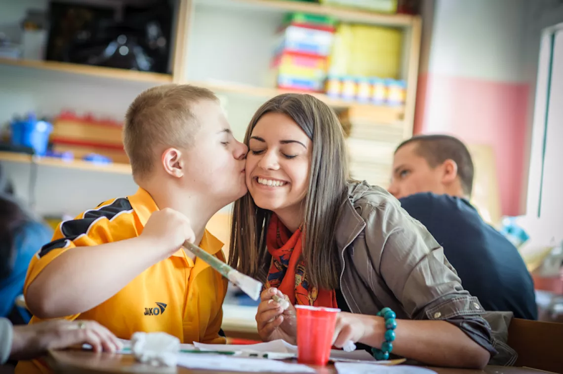 Children in the classroom