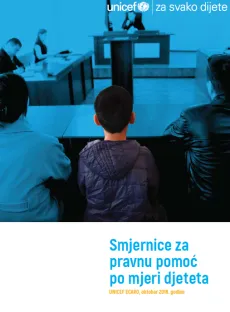 Smjernice za pravnu pomoć po mjeri djeteta - naslovnica