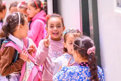 Enfants &agrave; l'ecole 