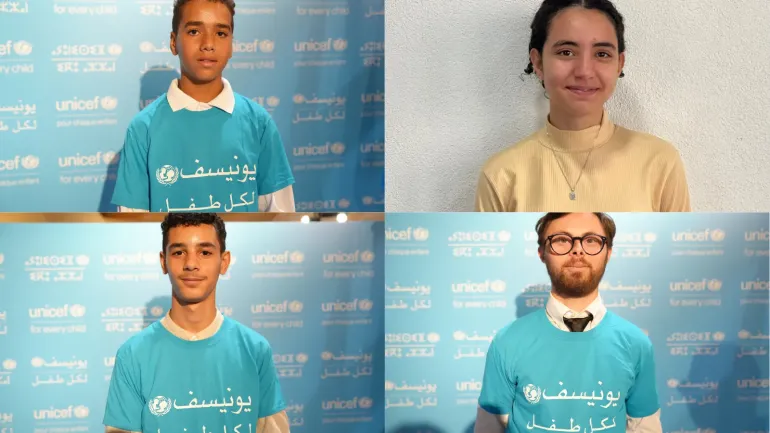 Quatre nouveaux jeunes d&eacute;fenseurs des droits de l&rsquo;enfant rejoignent l&rsquo;UNICEF au Maroc