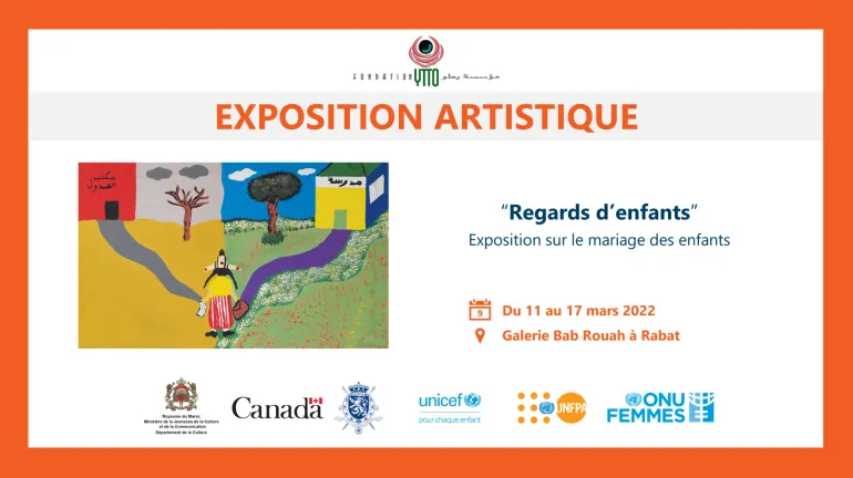 Exposition artistique contre le mariage des enfants